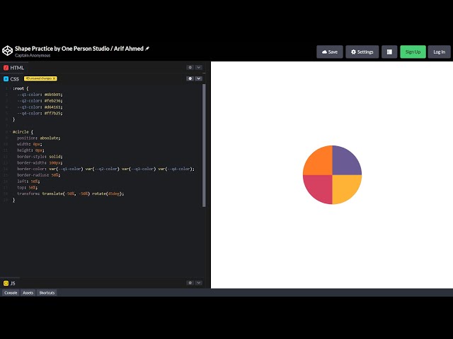 ASMR Programming - SHAPE PRACTICE in HTML & CSS - No Talking