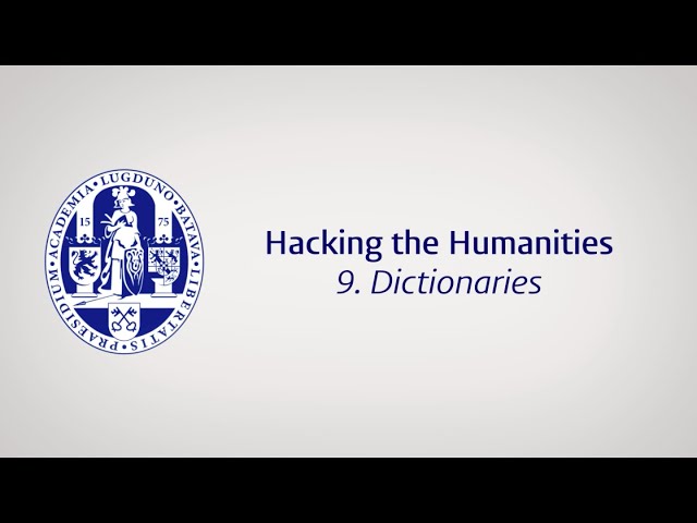 Episode 9: Dictionaries