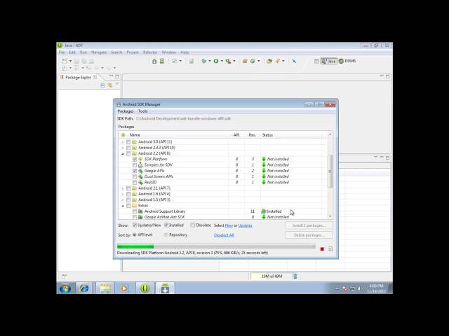 Twenty Minute Tutorial : Installing The New Android SDK