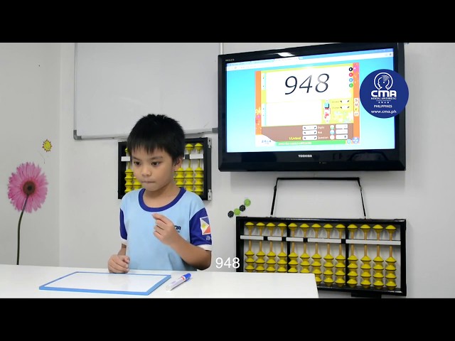 Dylan solving big numbers using Mental Arithmetic // CMA Philippines