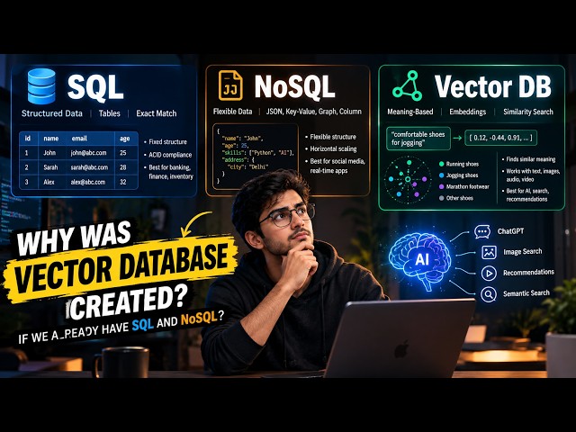Why was Vector Database created if SQL and NoSQL already exist?