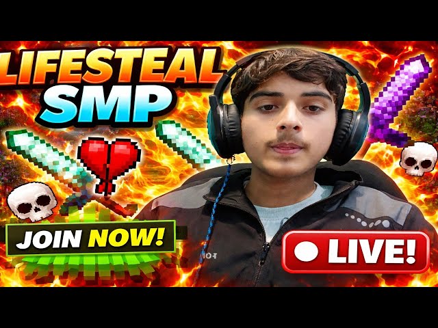 🎮 Lifesteal SMP LIVE | Viewers Can Join! | Cracked Server 🔓#minecraft   #livestream #horizontallive
