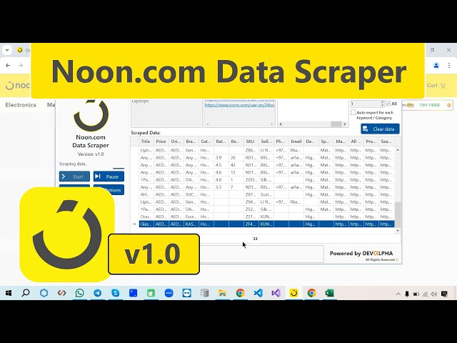 Noon.com Data Scraping Bot | Extract products Data from Noon.com easily