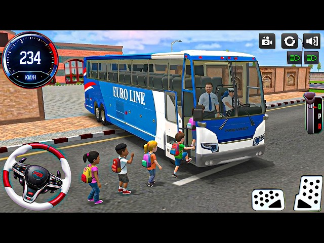 City School Bus Driving Simulator: Transport City Passenger Bus Driving - Bus Game Android gameplay