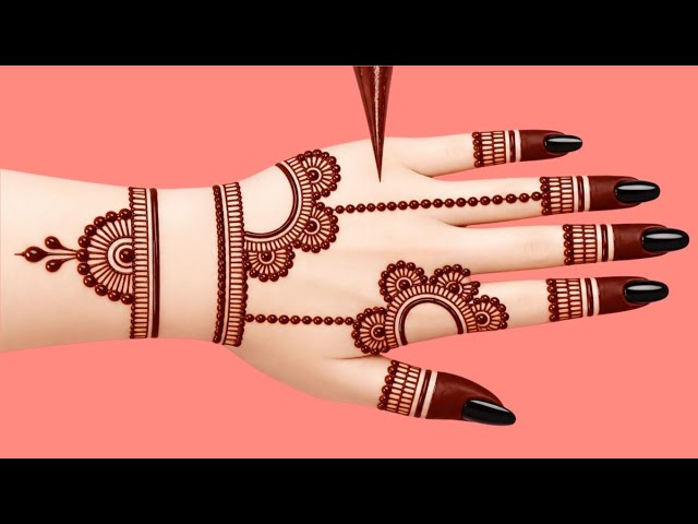 New Back Hand Mehndi Design | Simple Henna Design | Mehndi Designs For Hands | Mehndi Ki Design 