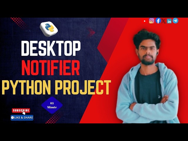 "Stop Forgetting Tasks! Build This Python Desktop Notifier in 5 Minutes" | Python Project Beginner