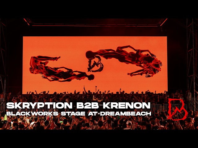 SKRYPTION B2B KRENON @ BLACKWORKS STAGE AT DREAMBEACH | HARD TECHNO & SCHRANZ VIDEOSET