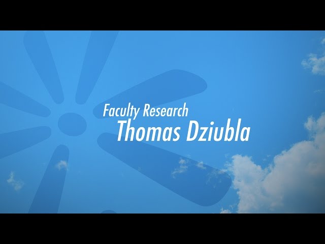 What's Next: Faculty Research, Tom Dziubla