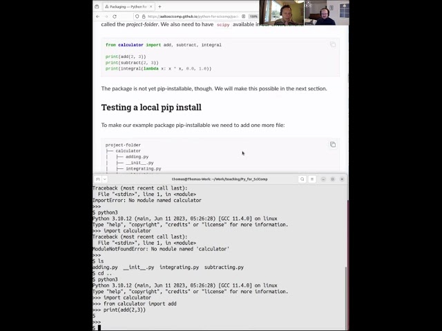 4.3 Packaging - Python for Scientific Computing 2023