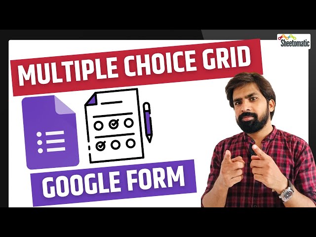 How to Use Multiple Choice Grid in Google Forms | Full Tutorial