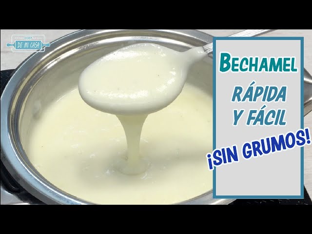How to make BECHAMEL, EASY and QUICK 😍Bechamel sauce for LASAÑA | How to make béchamel sauce