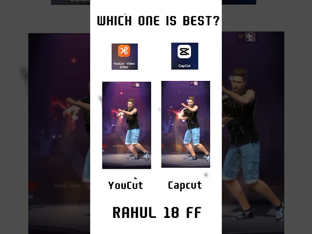 YouCut Vs Capcut 😎 Which one is Better ? 🔥 #free fire