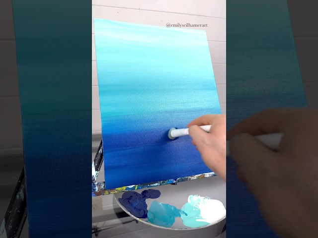 How to paint an ombré background! 🎨 #art #easypainting #tutorials #beginner