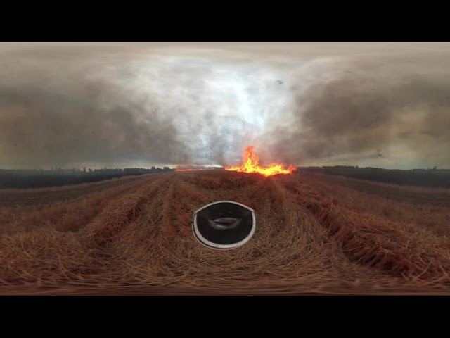 Darfield 360° Stubble Burn video