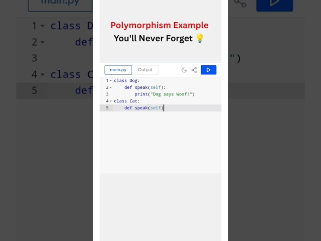 Polymorphism Using Python program #viral #shorts #python