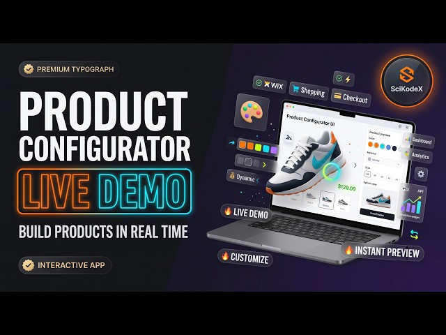 Custom Product Configurator App Live Demo | Build & Customize Products in Real Time | SciKodeX