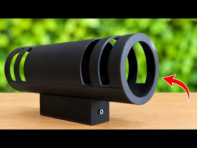 How to Make a Modern Wall Lamp from PVC Pipes – So Easy & Useful!