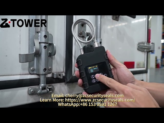 ZCTOWER Smart Electronic Cable Lock for Cargo Truck & Container Security | Digital Security Seal