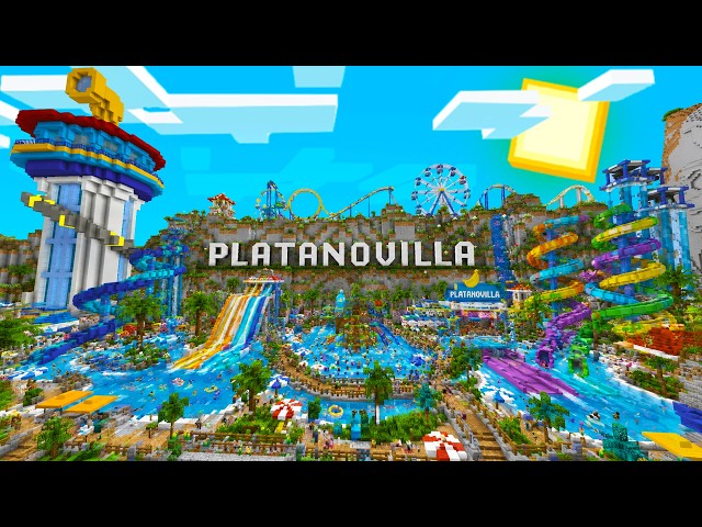 EL NUEVO PARQUE ACUÁTICO DE LA CIUDAD DE PLATANOVILLA EN MINECRAFT