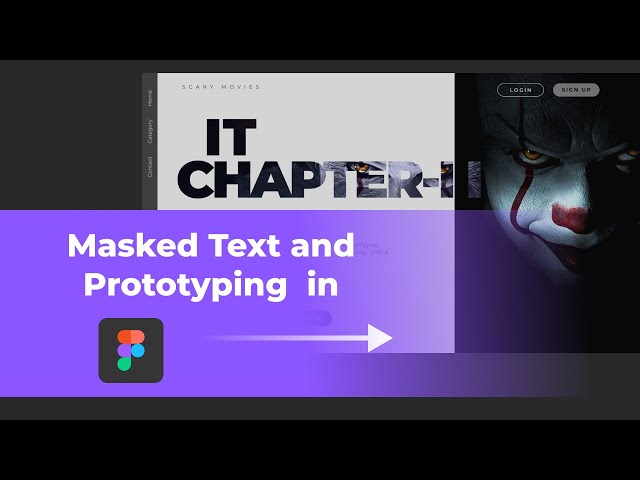 Masked text and prototype in figma | Figma tutorials