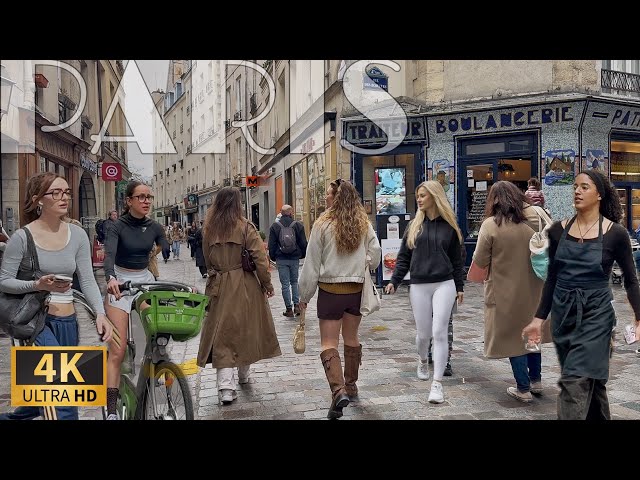 [🇫🇷Paris France 4K 120FPS Walking Tour] Paris Saturday Walk in Marais 13/April/2026