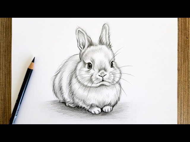 Realistic Bunny Drawing / Step by Step Pencil Drawing
