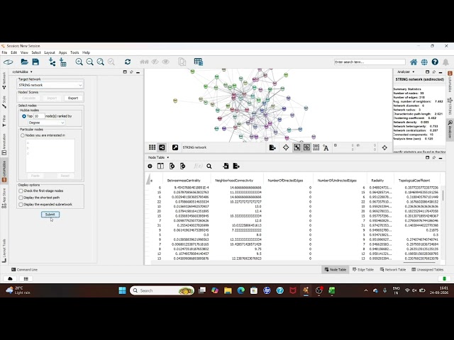 CytoHubba Cytoscape Tutorial  Find Top 10 Hub Genes