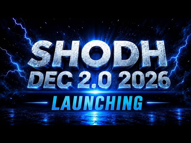 SHODH DEC 2.0 2026 Launch | Complete CSIR NET JRF Preparation Starts Here !