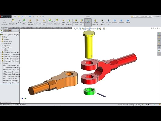 Solidworks tutorial | Sketch knuckle joint in Solidworks