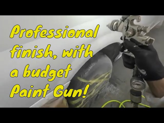 Painting a transit van with a budget paint gun | Fast Mover budget paint spray gun!