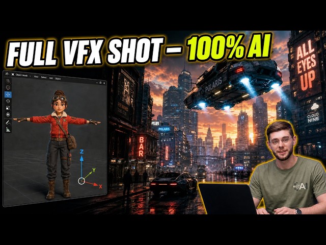 This ENTIRE 3D Scene Was Made With AI | 3D Modeling Workflow