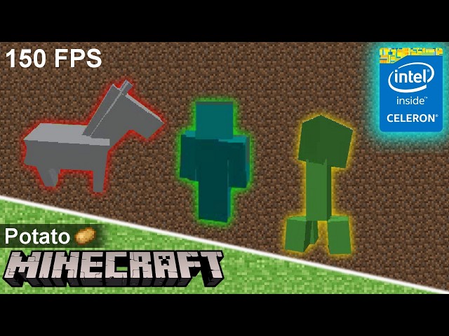 How to run Minecraft smoothly on Super Low-end Celeron PC Laptop || Potato Minecraft || Windows 2000