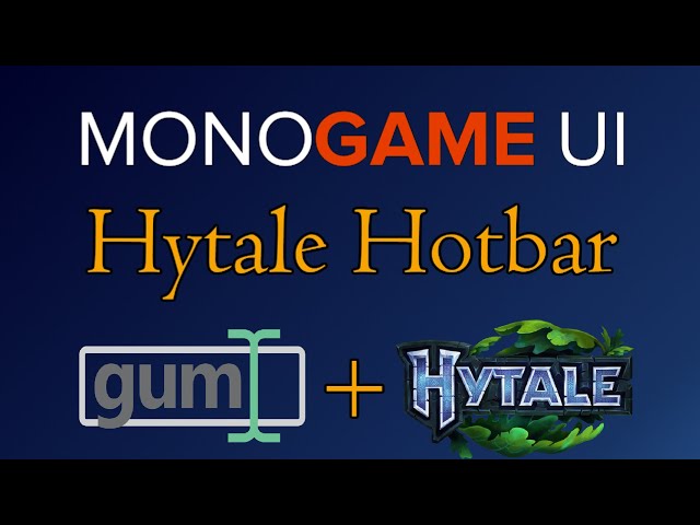 Make the Hytale Hotbar in Monogame