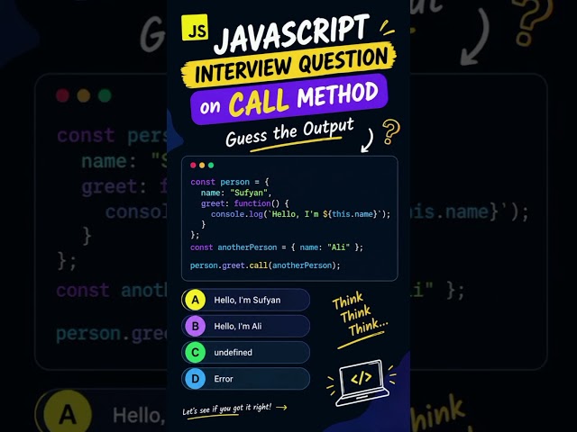 call() method in javascript | javascript interview question #shorts #coding #javascript #ytshorts