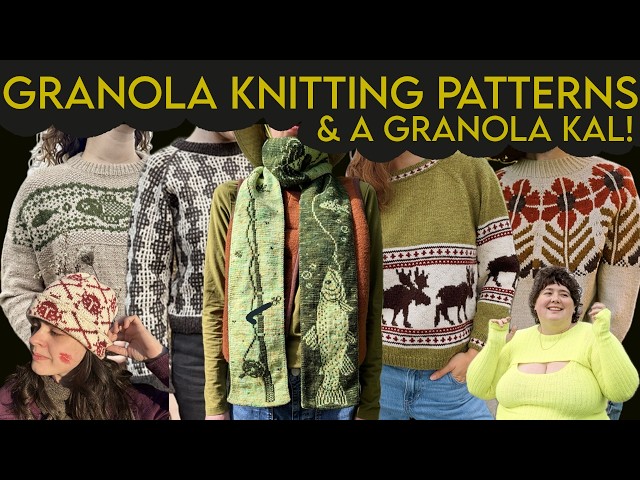 15 knitting patterns with major granola vibes + another granola KAL! handmadebygib