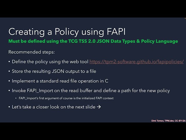 Advanced Trusted Platform Modules (TPMs) Usage TC1103 Lecture C Part 3