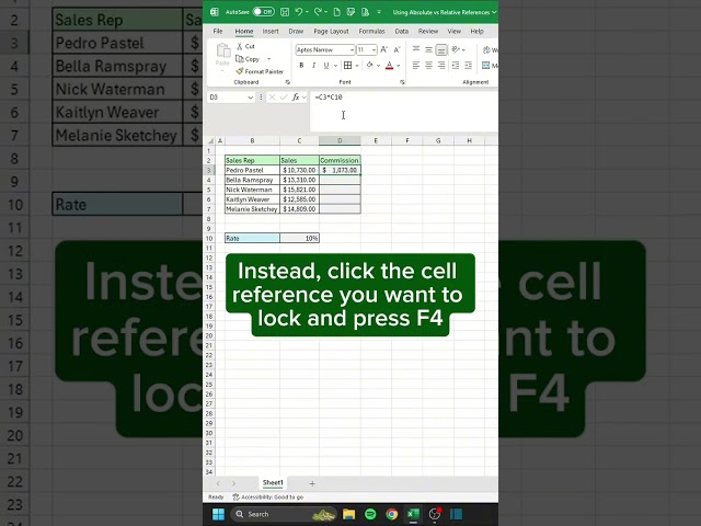 Absolute vs Relative References in Excel 🔒 | Quick Guide