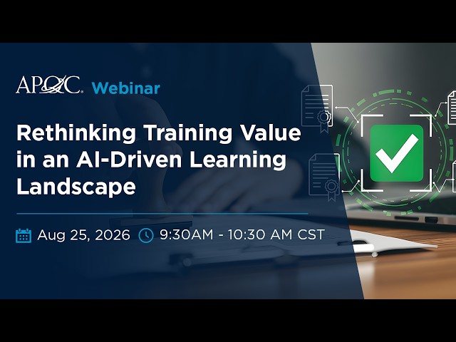 Rethinking Training Value in an AI-Driven Learning Landscape