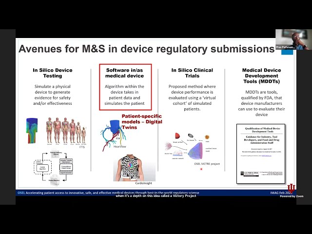 WG Seminars: Pathmanathan, Credibility Assessment of Medical Models, February 16, 2023