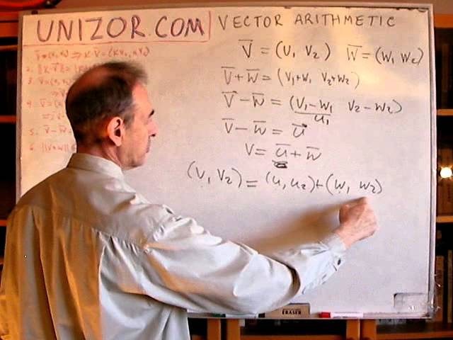 Unizor - Vector Arithmetic - Problems 1