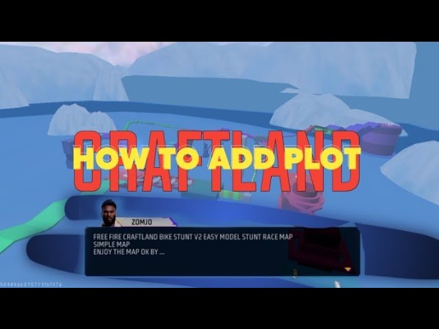 HOW TO ADD PLOT FREE FIRE CRAFTLAND BEGINNERS SCRIPT | PLOT | #zomjogaming #freefireindia #ffmc