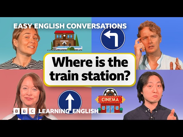 Asking for and giving directions: Easy English Conversations 💬 Episode 5