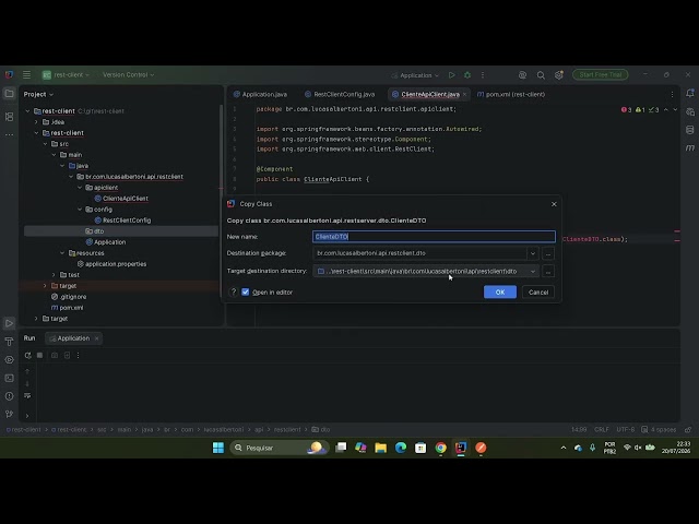 Como criar cliente para API Rest POST e fazer teste unitário Spring Boot 4 com Java