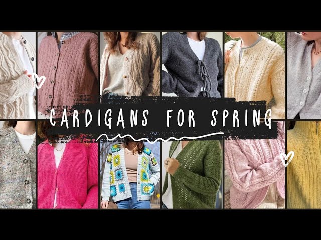 14 Cardigan Patterns for Spring | a pattern roundup on the Ruby and Purls Knitting Channel