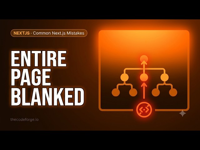 Common Next.js Mistakes: One unhandled fetch error blanked the entire