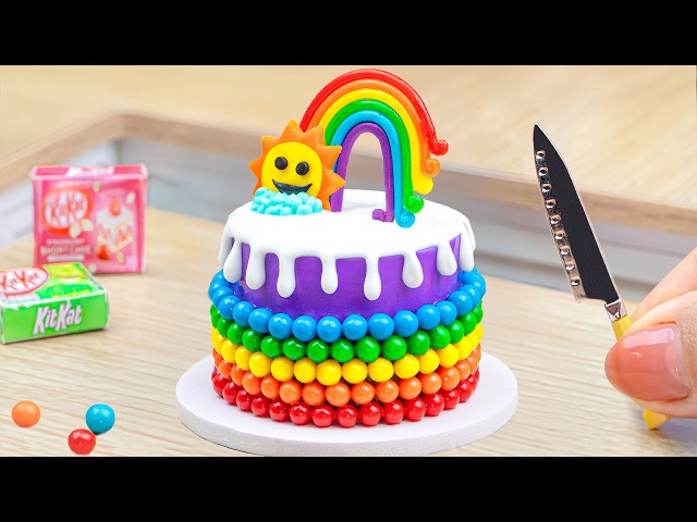 Amazing Rainbow Cakes Decorating Ideas | Satisfying Miniature Raibow Cakes By Petite Baker Yummy