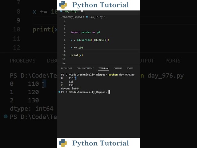 Super Fast Calculations with Pandas Series | Python Tutorial