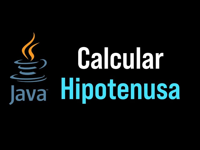 Calcula la hipotenusa en Java usando Math