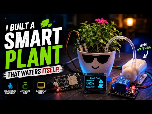 I Built a Smart Plant That Waters Itself 🌱 | ESP32 DIY Project