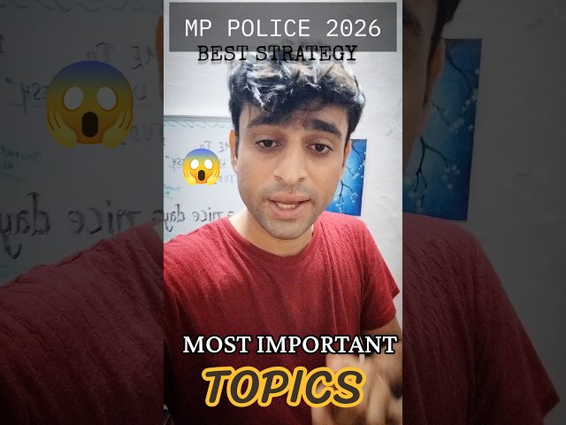 MP Police Constable 2026 Strategy~80+ Marks Tips✅💯|MP Police 2026 Maths #motivation #mppolice #ssc